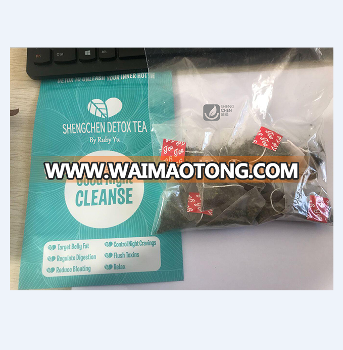 28 day detox tea custom private packing chinese weight loss pyramid tea bags